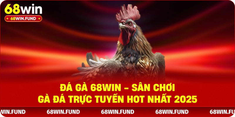 Đá Gà 68WIN - Sân Chơi Gà Đá Trực Tuyến Hot Nhất 2025